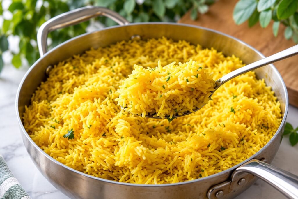 Easy Turmeric Rice: Golden Basmati Rice Recipe